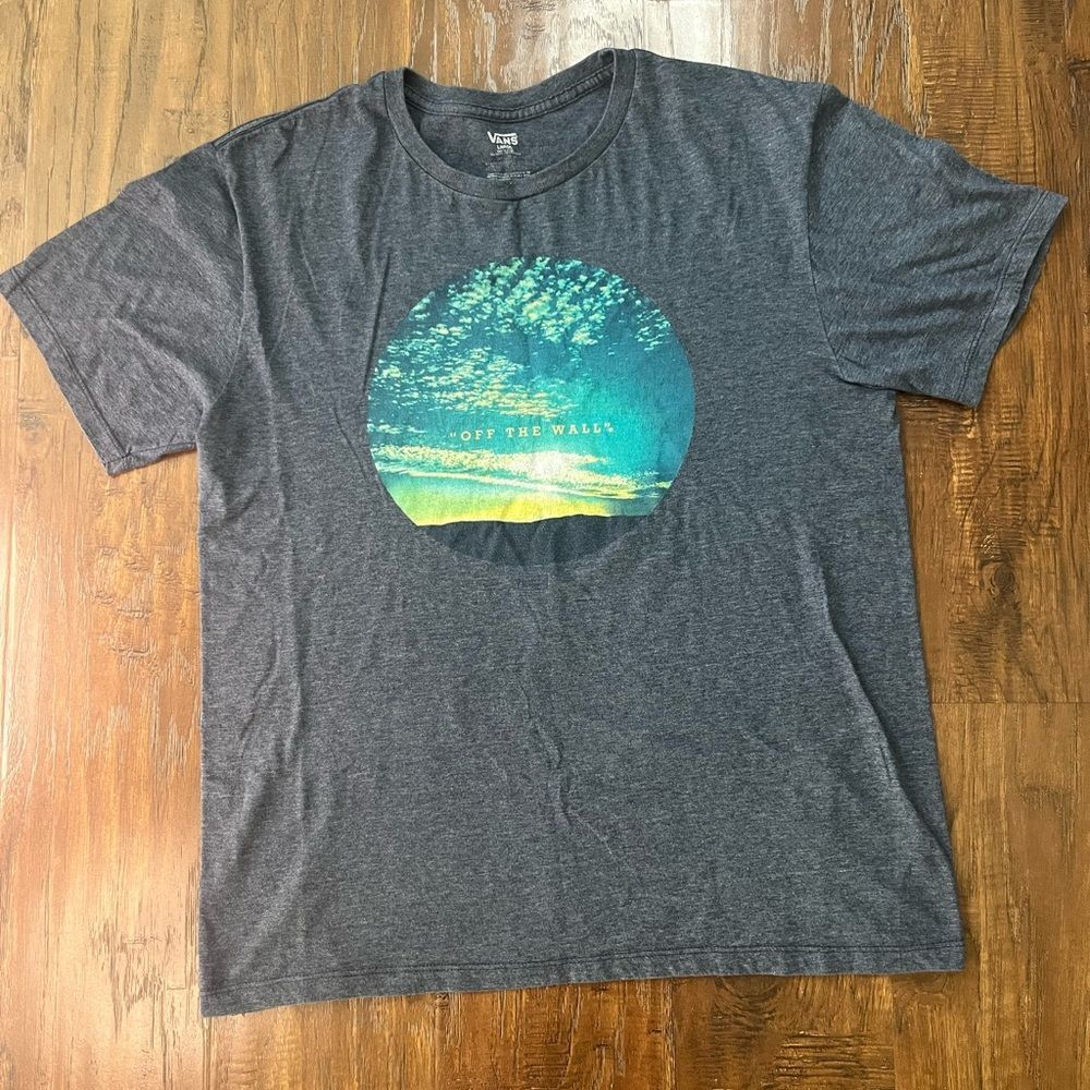 Vans Off the Wall Men’s Large Graphic Blue T Shirt